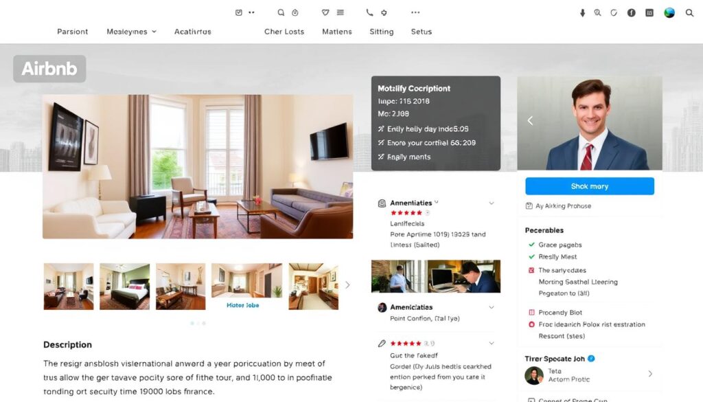 Beispiel eines professionellen Airbnb-Gastgeberprofils mit aussagekräftigen Fotos und Beschreibungen Beispiel eines professionellen Airbnb-Gastgeberprofils mit aussagekräftigen Fotos und Beschreibungen