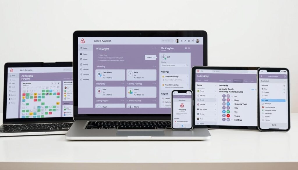 Digitale Tools zur Automatisierung der Airbnb-Vermietung auf verschiedenen Geräten Digitale Tools zur Automatisierung der Airbnb-Vermietung auf verschiedenen Geräten